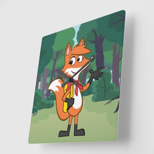 Vorlage Quadratische Wanduhr (Winkel)