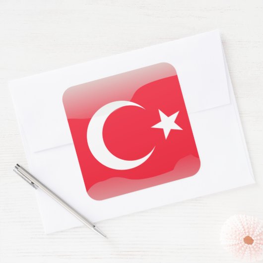 Vorlage Quadratischer Aufkleber (Umschlag)