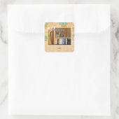 Vorlage Quadratischer Aufkleber (Tasche)