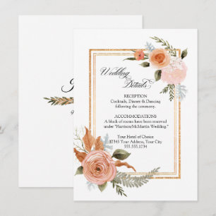 VORLAGE Rose Blumenblätter Bouquet Gold Hochzeiten