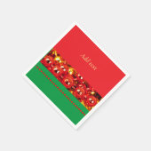 Vorlage, Rot und Grün Serviette (Ecke)