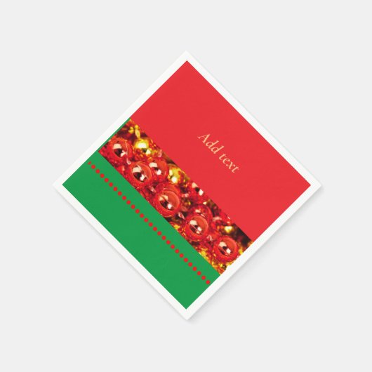 Vorlage, Rot und Grün Serviette (Ecke)