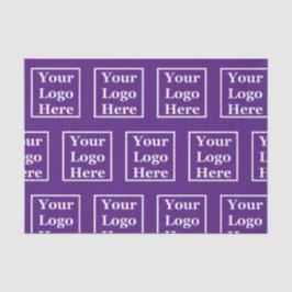 Vorlage Royal Lila Ihr Logo hier Seidenpapier