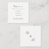 Vorlage RSVP-Karte (Vorne/Hinten)