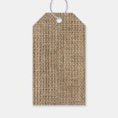 Vorlage: Rustic Burlap Geschenkanhänger (Vorderseite)
