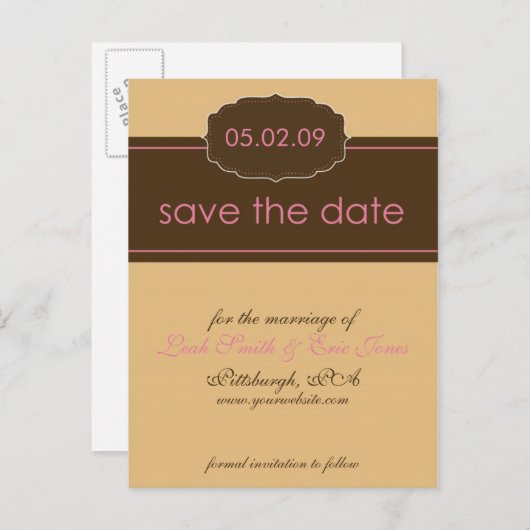 VORLAGE SAVE THE DATE (Vorne/Hinten)