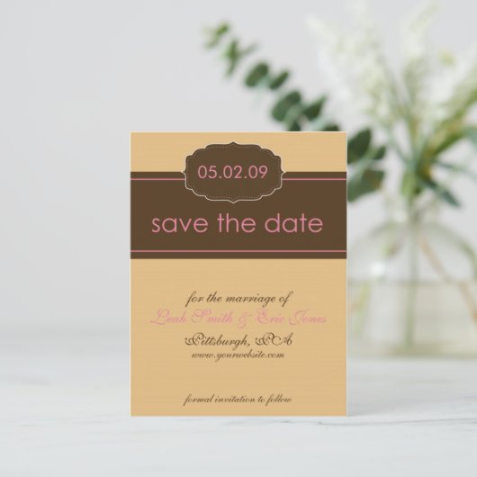 VORLAGE SAVE THE DATE (Stehend Vorderseite)