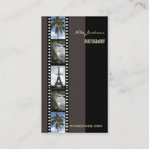 Vorlage/Schriftart für Fotos von Fotografen Visitenkarte