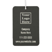 Vorlage schwarz und weiß Ihr Logo hier Autolufterfrischer (Vorderseite)