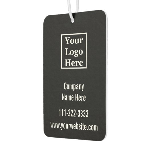 Vorlage schwarz und weiß Ihr Logo hier Autolufterfrischer (Links)