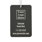 Vorlage schwarz und weiß Ihr Logo hier Autolufterfrischer (Rückseite)