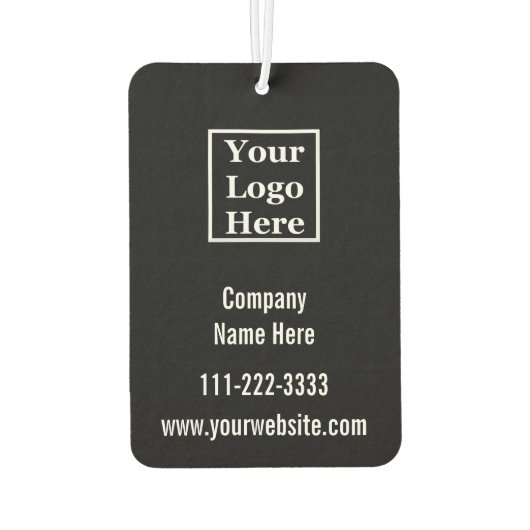 Vorlage schwarz und weiß Ihr Logo hier Autolufterfrischer (Rückseite)