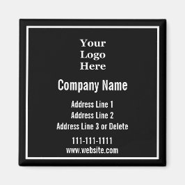 Vorlage schwarz und weiß Ihr Logo hier Magnet