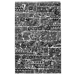 Vorlage "Schwarz-Weiß-Geometrie" Art 2 Kalender