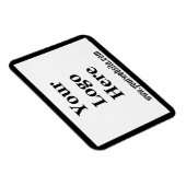 Vorlage: Schwarz-Weiß-Website und Ihr Logo hier Magnet (Rechte Seite)