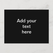 Vorlage, schwarzes Rechteck Postkarte (Vorderseite)