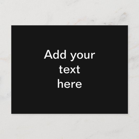 Vorlage, schwarzes Rechteck Postkarte (Vorderseite)