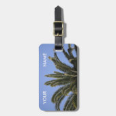 Vorlage "Summer Tropical Palm Tree Fronds" Gepäckanhänger (Vorderseite vertikal)