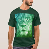Vorlage Tiere Mens Moderne T - Shirt Löwengesicht (Vorderseite)