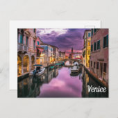 Vorlage und Bild in Venedig Postkarte (Vorne/Hinten)