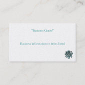 VORLAGE - VISITENKARTE (Rückseite)