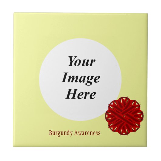 Vorlage von Blume Ribbon von Kenneth Yoncich Fliese (Vorderseite)