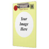 Vorlage von Blume Ribbon von Kenneth Yoncich Klemmbrett (Links)