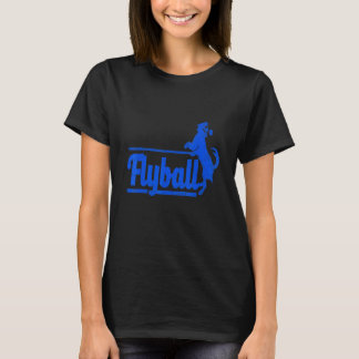 Vorlage von Flyball-Coolen Retro-Hundedesigns T-Shirt