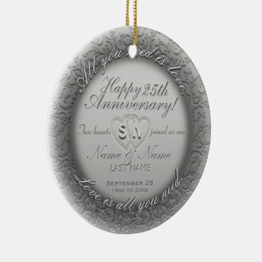 Vorlage zum 25. Jubiläum Keramikornament (Rechts)