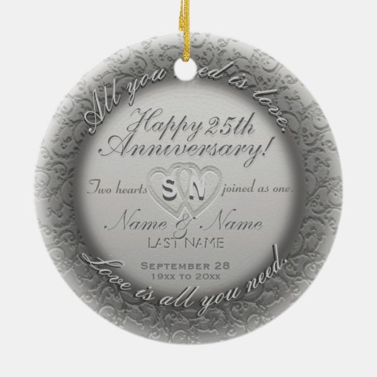 Vorlage zum 25. Jubiläum Keramikornament (Hinten)