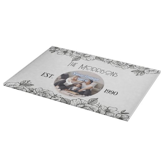 Vorlage zum Blumenanfang Schneidebrett (Ecke)