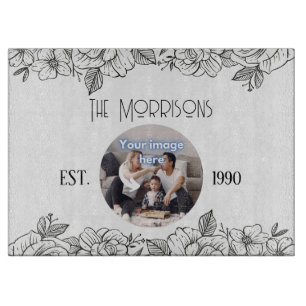 Vorlage zum Blumenanfang Schneidebrett