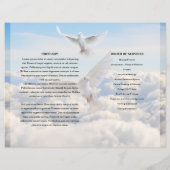 Vorlage zum Dove & Sky Funerary Program (Rückseite)