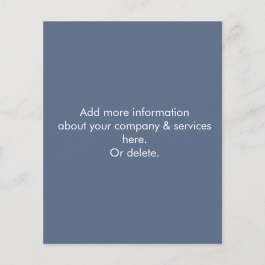 Vorlage zum Entfernen des SchneeWinters Flyer (Hinten)