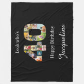 Vorlage zum FotoCollage 40. Geburtstag Fleecedecke (Vorderseite)