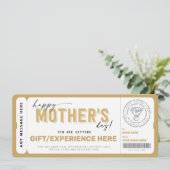 Vorlage zum Geschenkgutschein für Mutter Tage (Stehend Vorderseite)