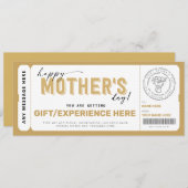 Vorlage zum Geschenkgutschein für Mutter Tage (Vorne/Hinten)