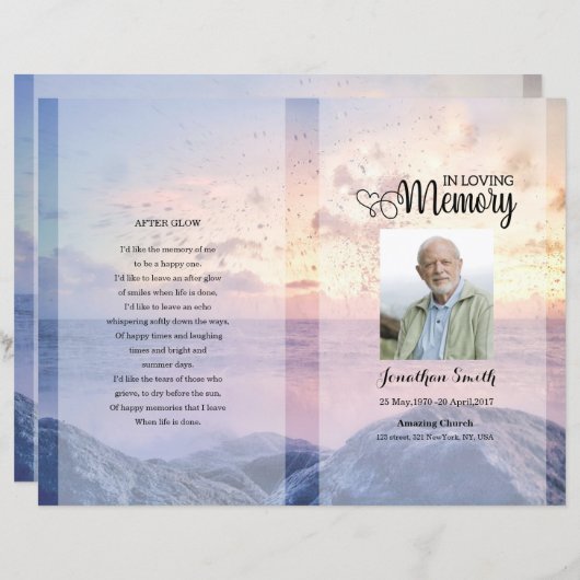 Vorlage zum Himmelsbeerungsprogramm (Vorne/Hinten)