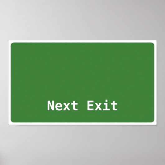 Vorlage zum nächsten Beenden Poster (Vorne)