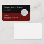 Vorlage zum Profil der Business-Card für Sicherhei Visitenkarte (Vorne/Hinten)