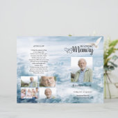 Vorlage zum White Dove and Sky Funerary Program (Stehend Vorderseite)