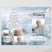 Vorlage zum White Dove and Sky Funerary Program (Vorderseite)