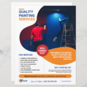 Vorlage zum Zeichnen von Service Flyer (Vorne/Hinten)