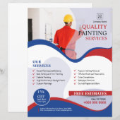 Vorlage zum Zeichnen von Service Flyer: (Vorne/Hinten)