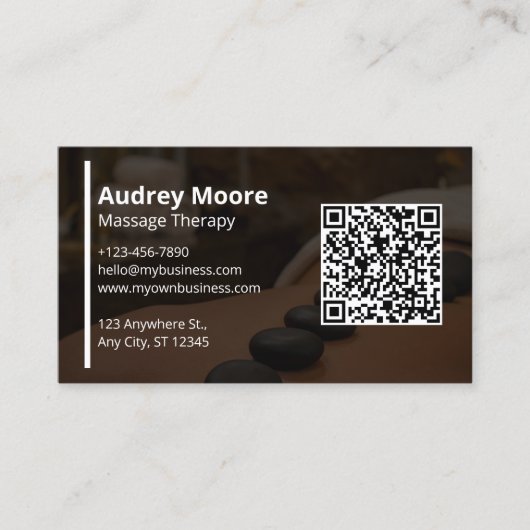 Vorlagen der beruflichen Massagetherapie Visitenkarte (Vorderseite)