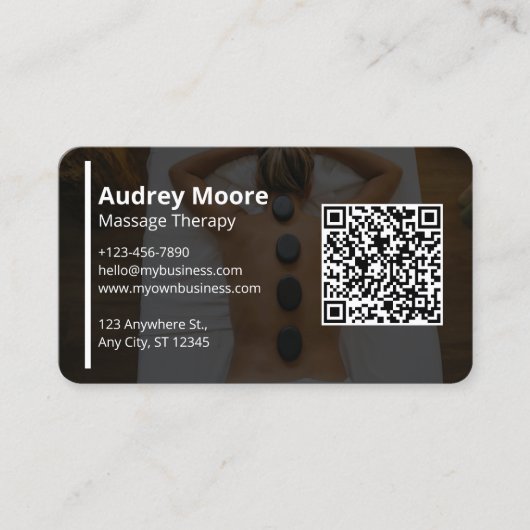 Vorlagen der Massagetherapie Visitenkarte (Vorderseite)