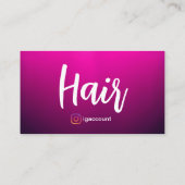 Vorlagen des beruflichen Haarstylist QR Code Visitenkarte (Rückseite)