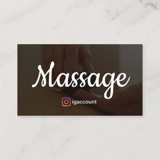 Vorlagen Design Moderne Massagetherapie Visitenkarte (Rückseite)