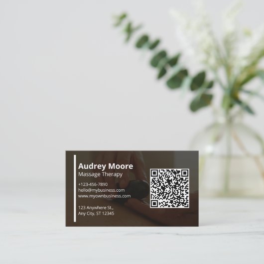 Vorlagen Design Moderne Massagetherapie Visitenkarte (Stehend Vorderseite)