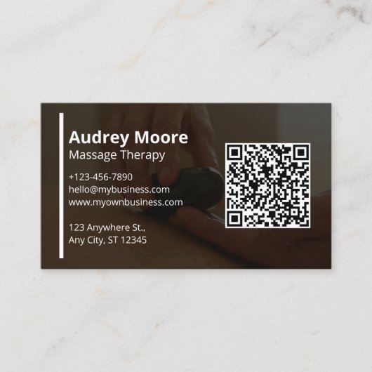 Vorlagen Design Moderne Massagetherapie Visitenkarte (Vorderseite)